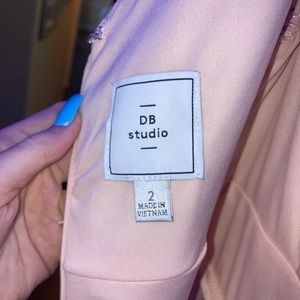 david’s bridal bridesmaid light pink dress